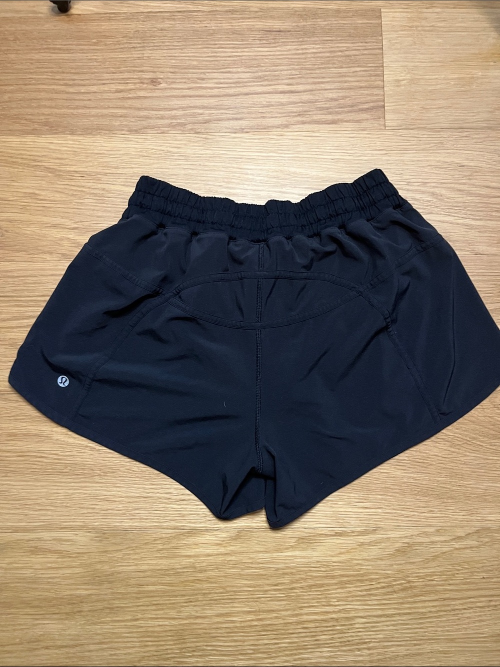 lululemon Black Women's Tracker 4’  Running Shorts size 8